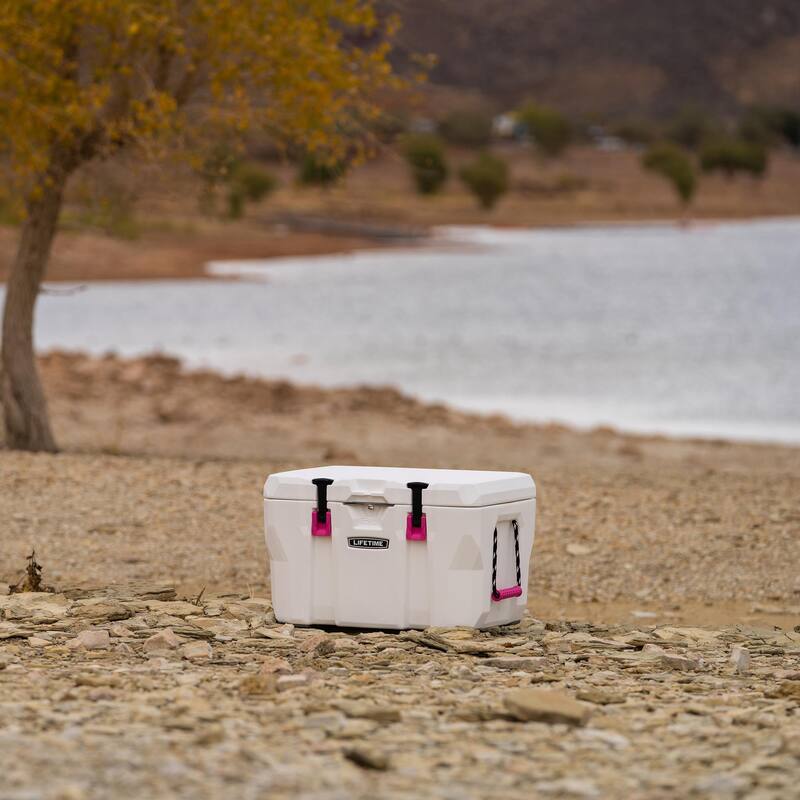 Lifetime, Cooler 55 Quart Wasatch White and Pink