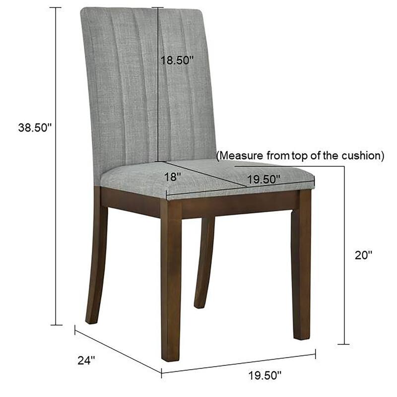 510 Design Everly Upholstered Channel-back Dining Chair Set of 2