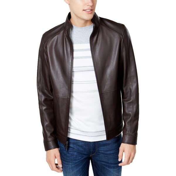michael kors leather jacket for men