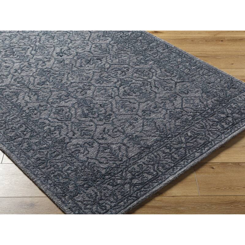 Livabliss Sicily Casual Solid Color Wool Area Rug