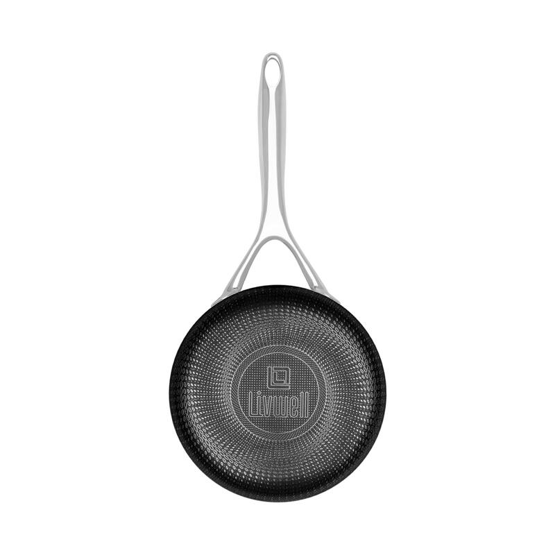 DiamondClad 1.5 Quart Hybrid Nonstick Stainless Steel Saucepan and Lid