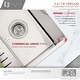 preview thumbnail 13 of 25, STYLISH 30 inch Stainless Steel 16G Workstation Undermount Kitchen Sink - Brushed Stainless Steel - 30" x 19" x 10"