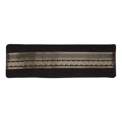 J. Queen New York Laurenza Black Bolster Decorative Throw Pillow