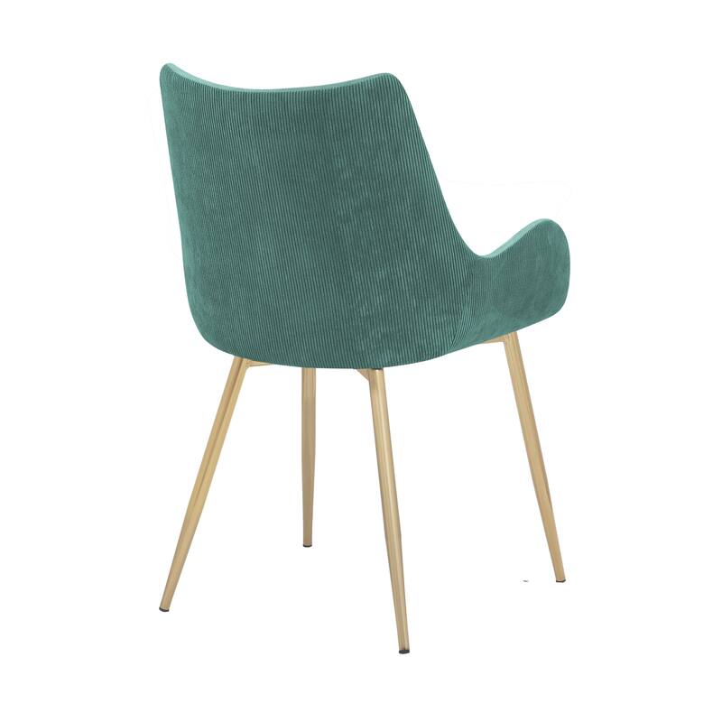 Avery Upholstered Dining Chair with Gold Legs
