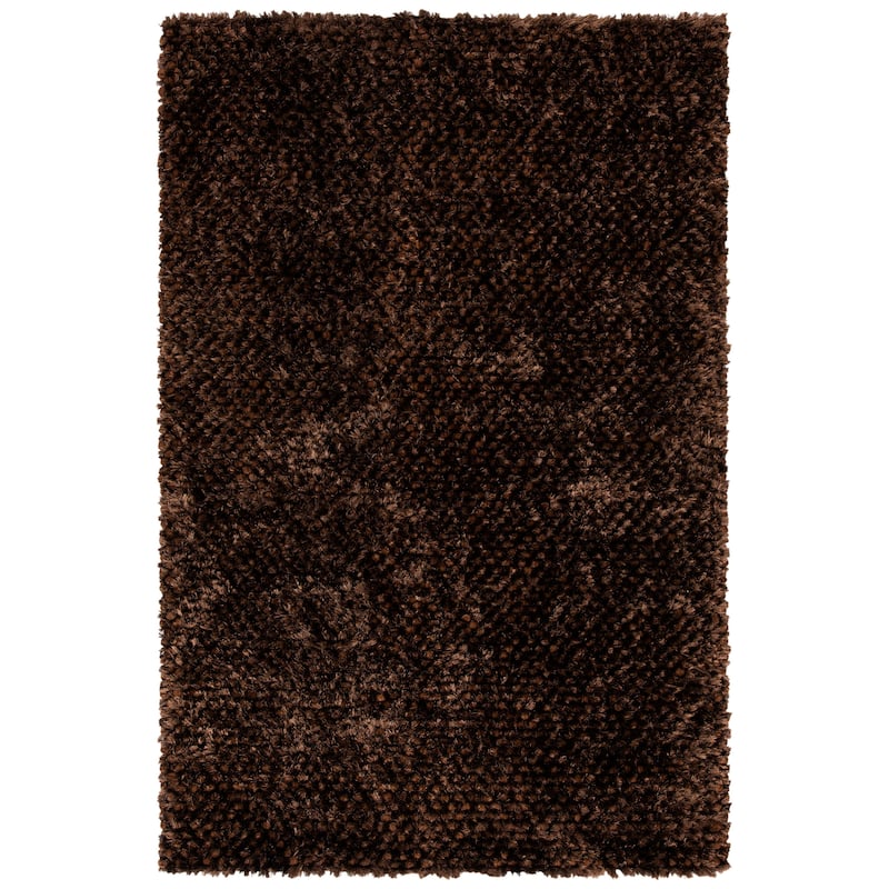 SAFAVIEH Handmade Saint Shantell Shag Yuiko Solid Polyester Rug