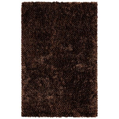 SAFAVIEH Handmade Saint Shantell Shag Yuiko Solid Polyester Rug