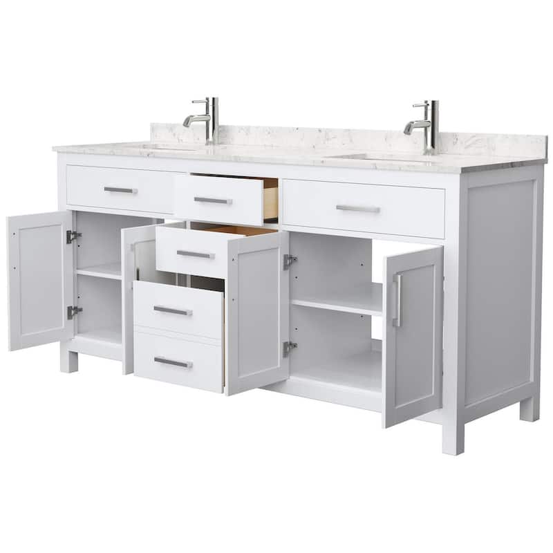 Wyndham Collection WCG242472DCCUNSMXX Beckett 72" Free Standing Double