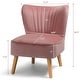 preview thumbnail 31 of 37, Costway Armless Accent Chair Modern Velvet Leisure Chair Single
