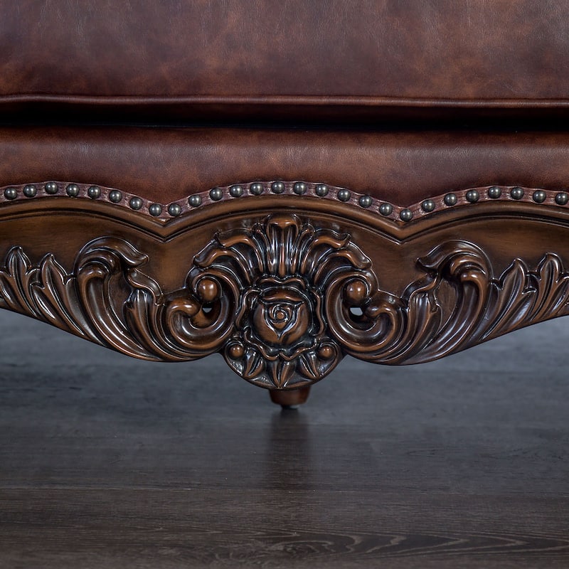 Furniture of America Wasing Traditional Formal Tufted Back Loveseat