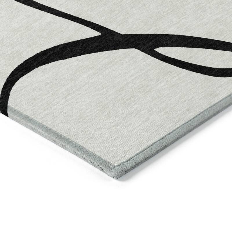 HomeRoots Abstract Transitional Rectangle Outdoor Rug