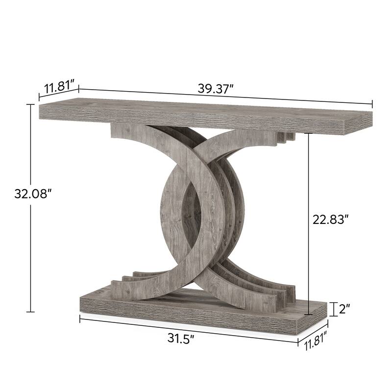 Console Tables for Entryway, Farmhouse 39" Wooden Sofa Table