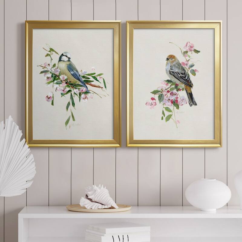 Spring Song Blue Bird Premium Framed Print - Ready to Hang - Multi-Color