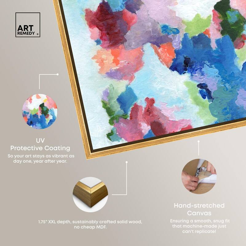 Bold Color Swirlz Canvas Set of 2 by Art Remedy