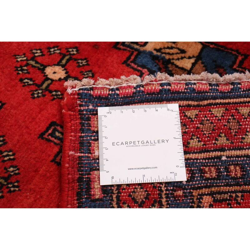 ECARPETGALLERY Hand-knotted Andelz Red Wool Rug - 3'3 x 4'10