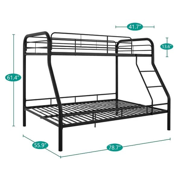 dimension image slide 2 of 3, Hollywood Metal Bunk Bed