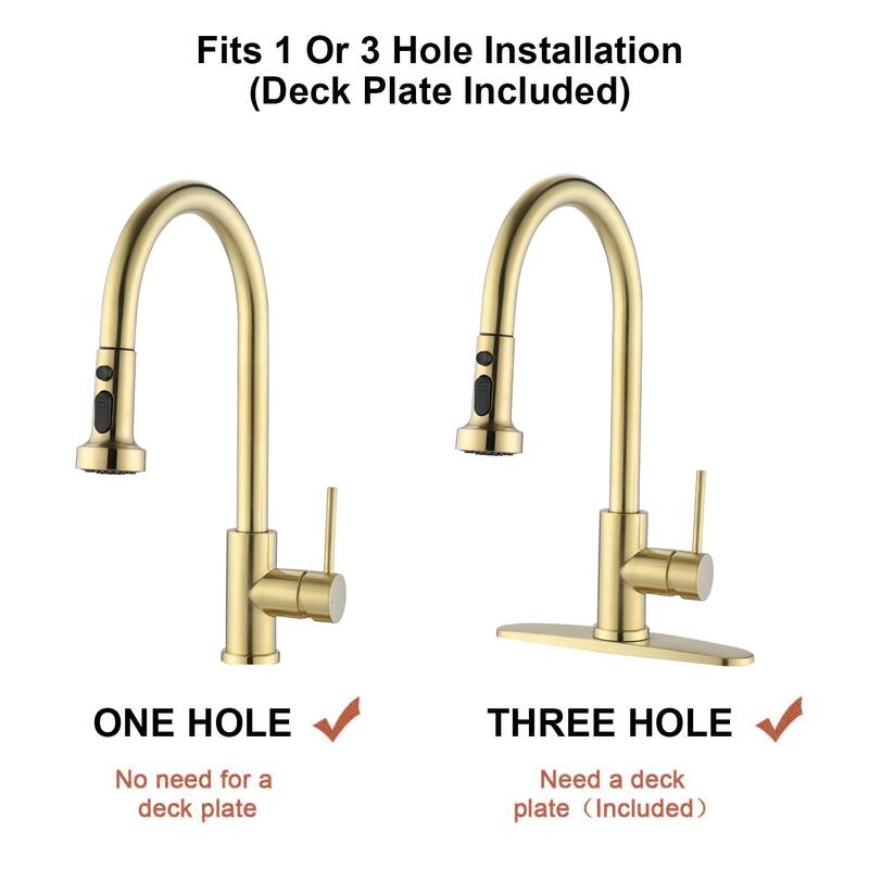 Proox Single Handle High Arc Pull Down Kitchen Faucet