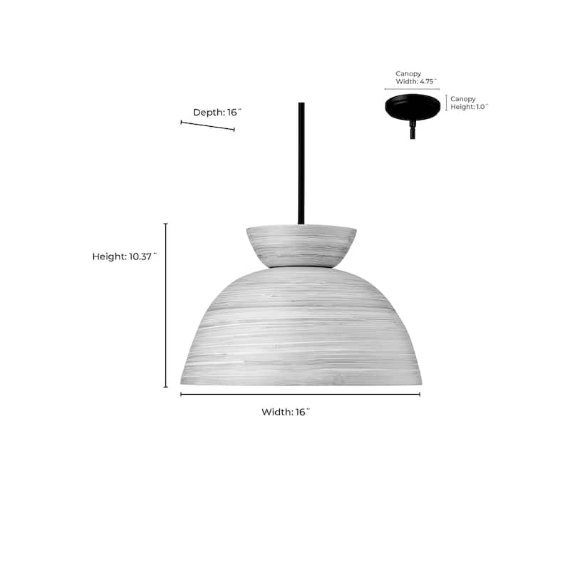 Millennium Lighting Jaycen 1 Light Pendant Fixture - 10.37 Inch