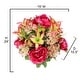preview thumbnail 18 of 43, 24-stem Faux Tiger Lily and Peony Mixed Bouquet