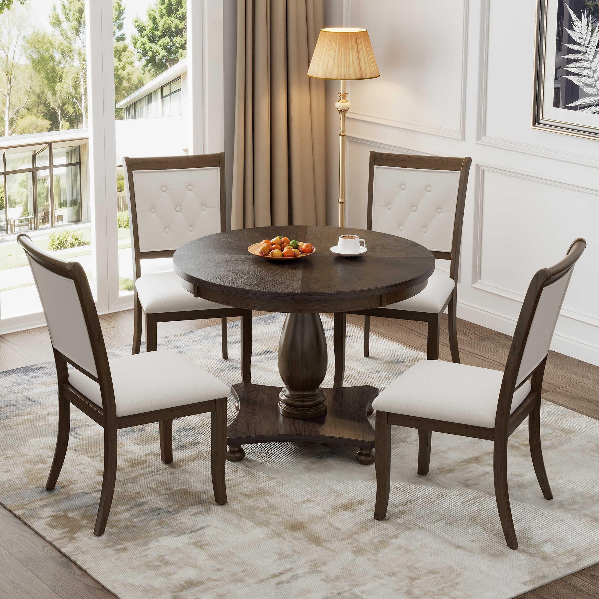 Dining set 5 piece round table sale
