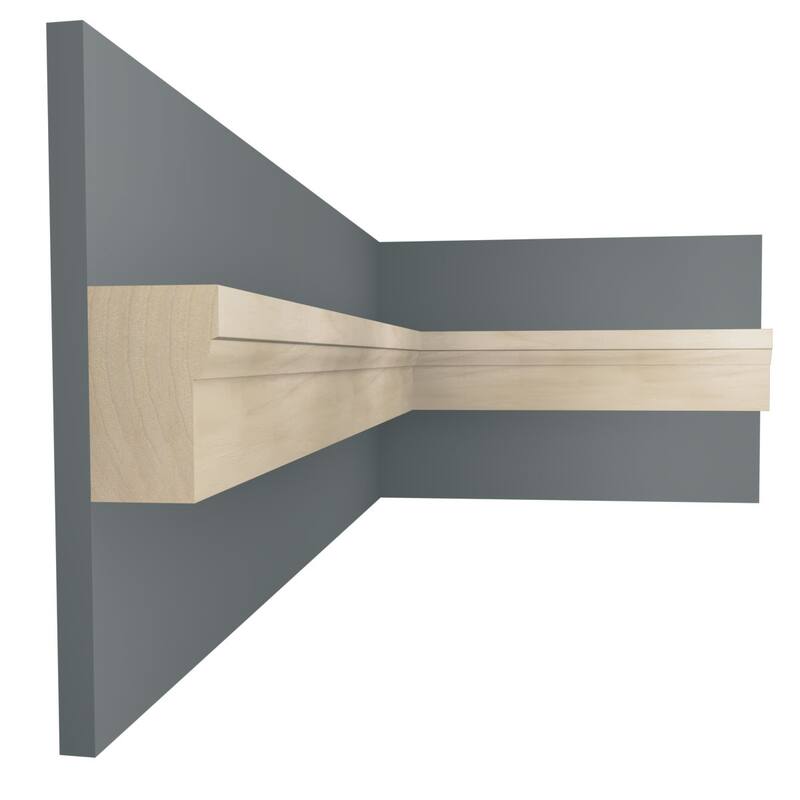 WM180 1-1/4-in D x 2-in W x 96-in L Americraft Solid Hardwood Stain Grade Brick Moulding