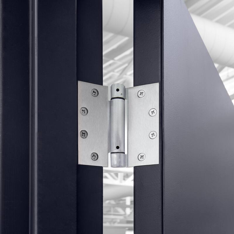 Self Closing Interior Exterior Door Hinges 2 Pack - Satin Chrome