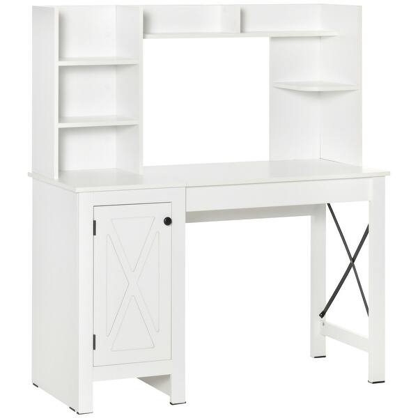 Farmhouse Computer Desk with Hutch and Cabinet - Bed Bath & Beyond ...