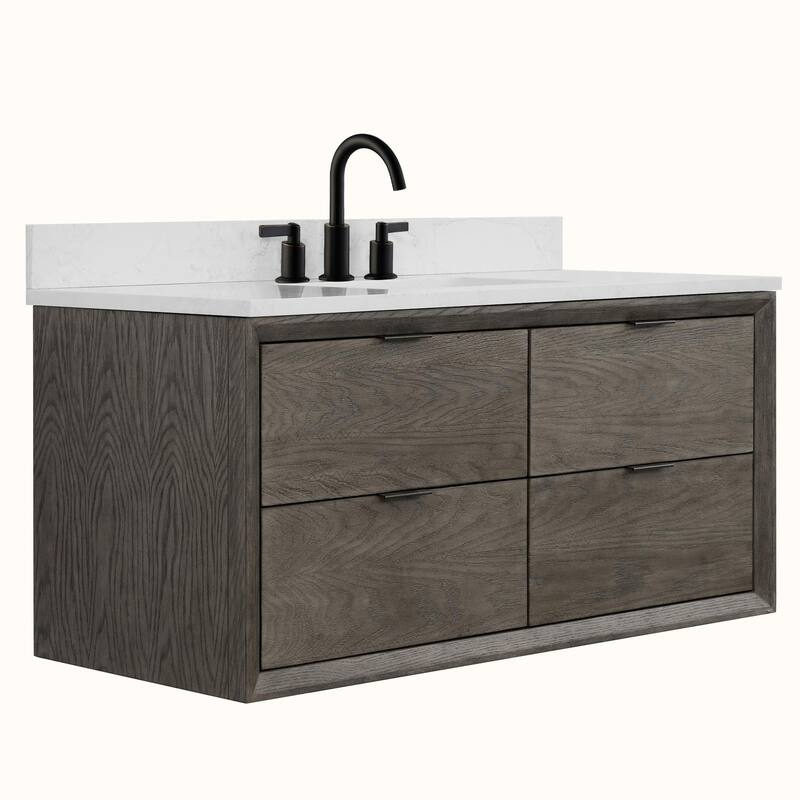 Legion Furniture WH25 Solid Wood Contemporary Bathroom Vanity with 1" thick Artificial top