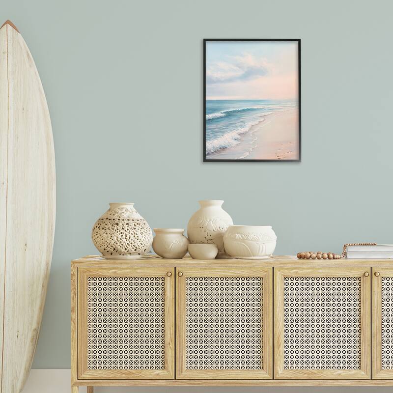 Stupell Serene Sands at Sunset Framed Giclee Art Design By Franklyn Gregory