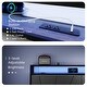 preview thumbnail 4 of 7, Bed Frame, Ergonomic Headboard with Drawers,Charging Station LED,Outlets,USB