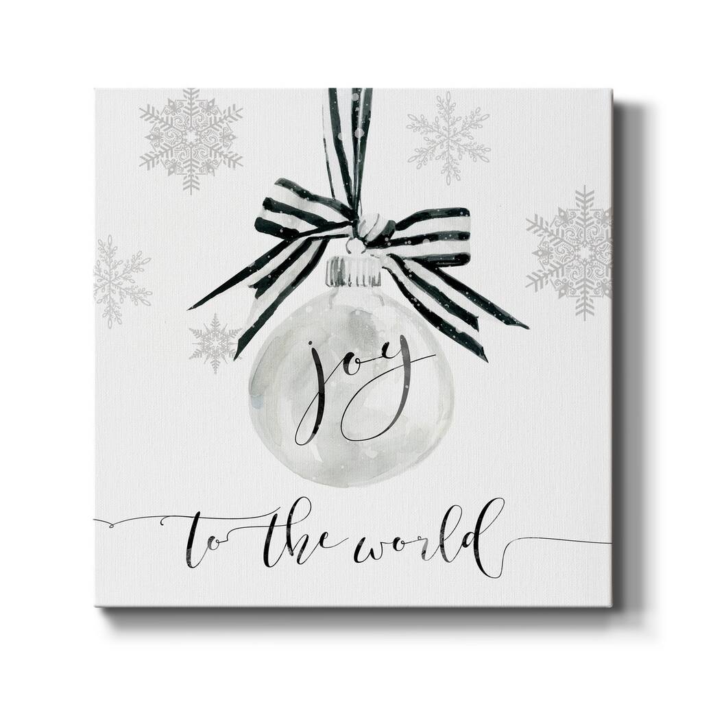 Joy Ornament-Premium Gallery Wrapped Canvas - Ready to Hang