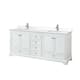 Option White / White Quartz Top / Polished Chrome