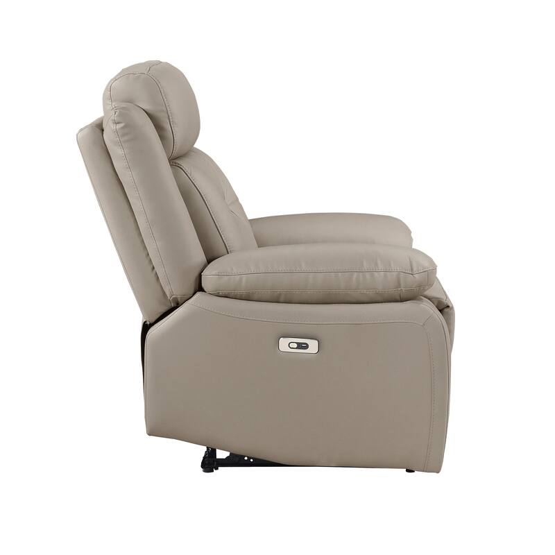 Garrey 40" Power Recliner - Tab Pull Motion, Removable Seat Back