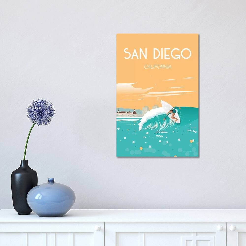 iCanvas "San Diego" by Omar Escalante Canvas Print