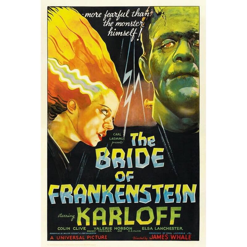 Bride of Frankenstien Art Poster - 24 x 36 Inch