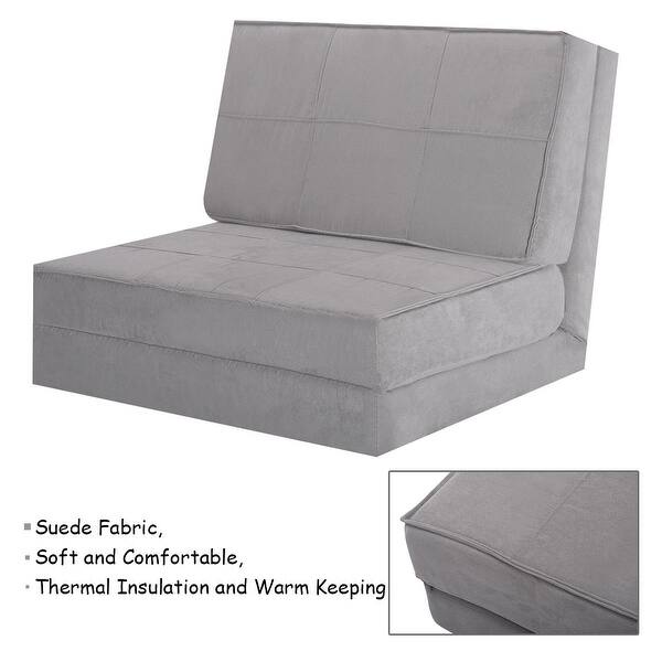 Shop Costway Fold Down Chair Flip Out Lounger Convertible Sleeper