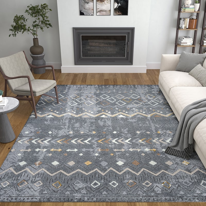 Daytona Modern & Contemporary Diamond Indoor Area Rug