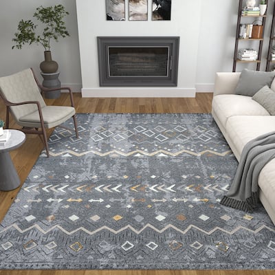 Daytona Modern & Contemporary Diamond Indoor Area Rug