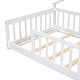preview thumbnail 6 of 8, Imaginative Twin House Bed with Guardrails Cozy Floor Bed for Childrens Rooms