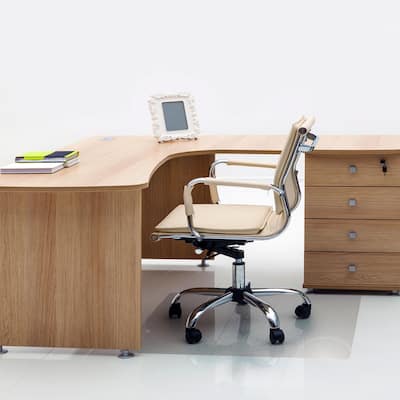 Advantagemat® Vinyl Rectangular Chair Mat for Hard Floor - 46" x 48"