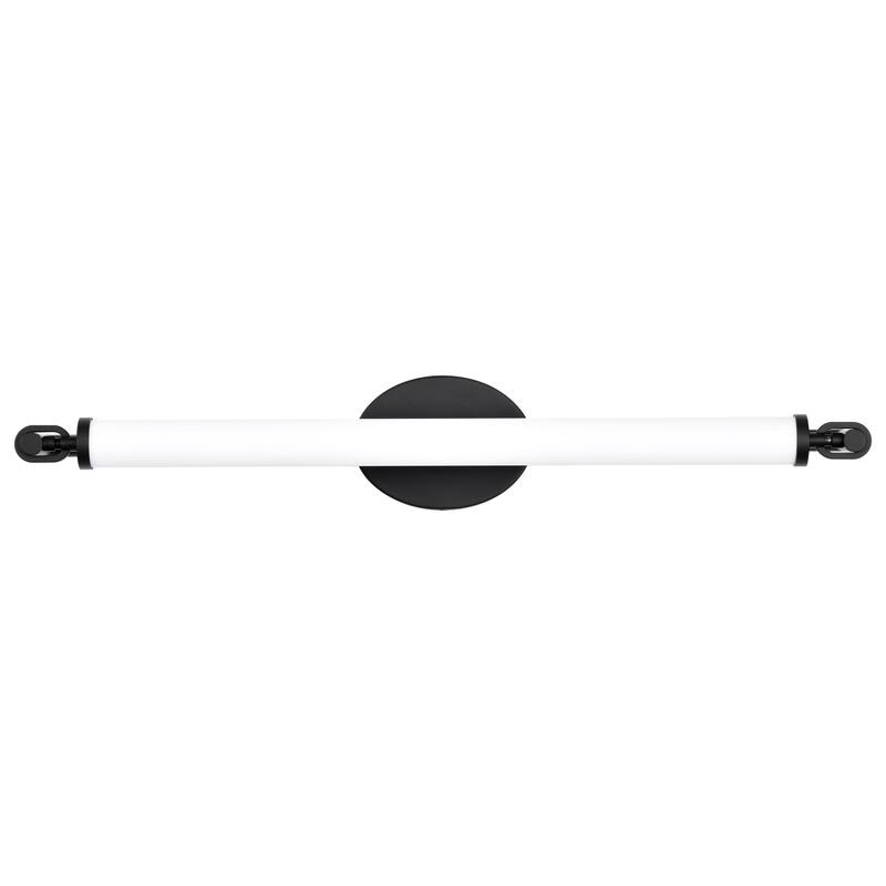 Edgeworth 28 Inch LED Vanity Matte Black Acrylic Lens