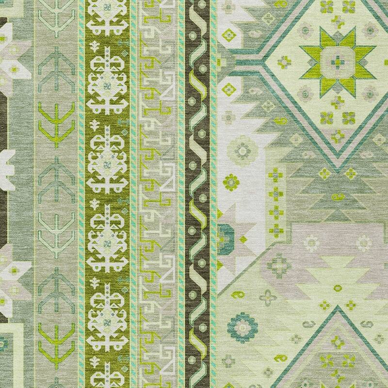 HomeRoots Aztec Transitional Rectangle Outdoor Rug