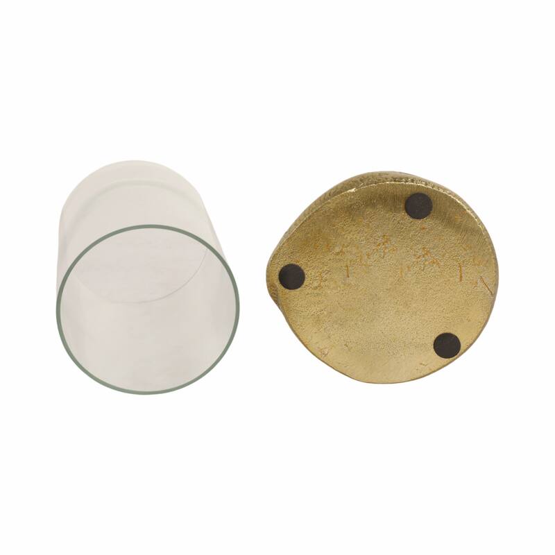 Modern Metal Snakaround Pillar Candle Holder for Home Decor - Gold