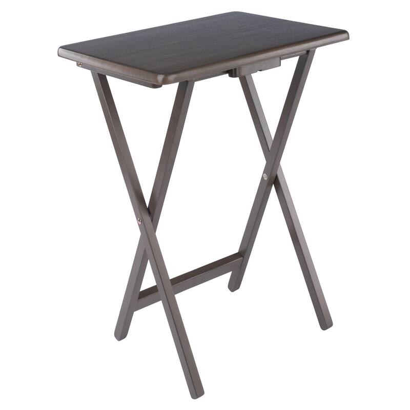 Alex Set of 2 Snack Tables Oyster Gray Finish