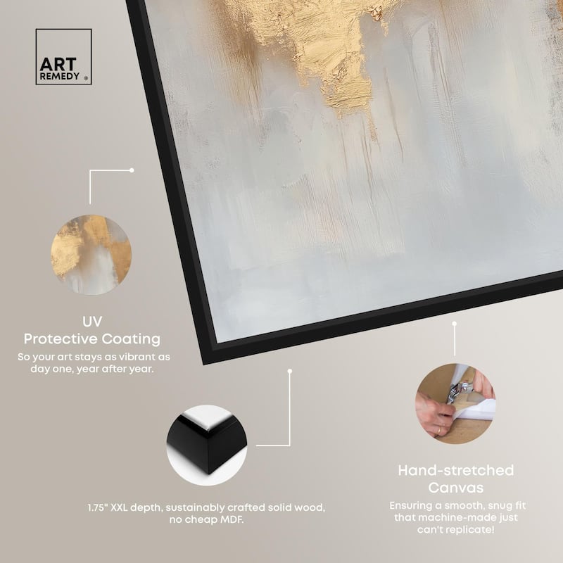 Golden Imprint Canvas by Art Remedy