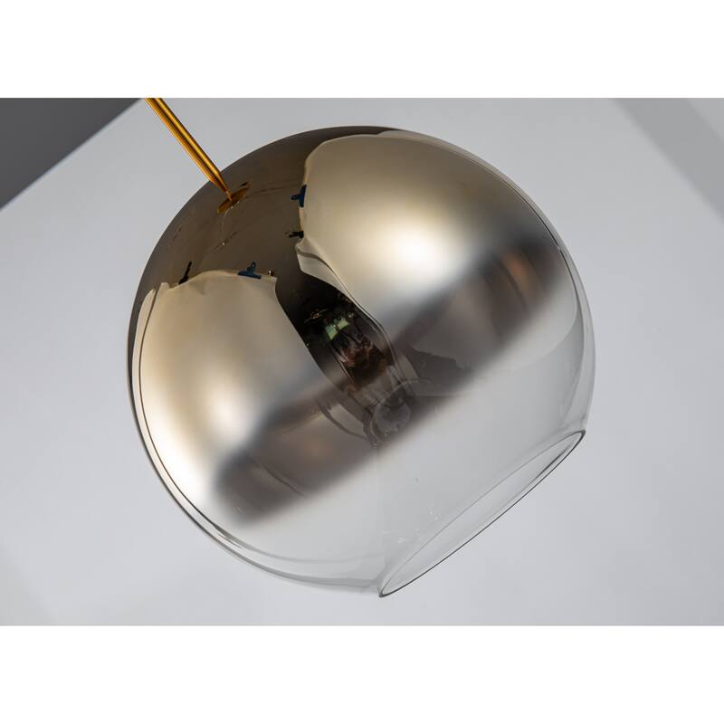 1-Light Gold Single Pendant With A Bronze Ombre Glass Shade