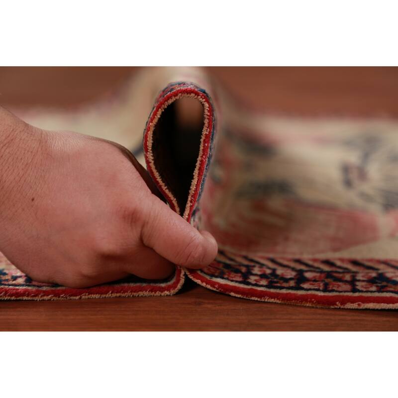 Antique Vegetable Dye Kerman Ravar Persian Rug Handmade Wool Carpet - 1'11" x 2'6"