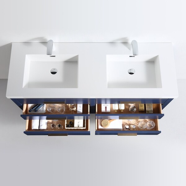 Ayer 60" Double Bathroom Vanity Set. Opens flyout.