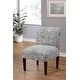 preview thumbnail 1 of 61, Samantha Transitional Button Tufted Slipper Chair Blue Paisley