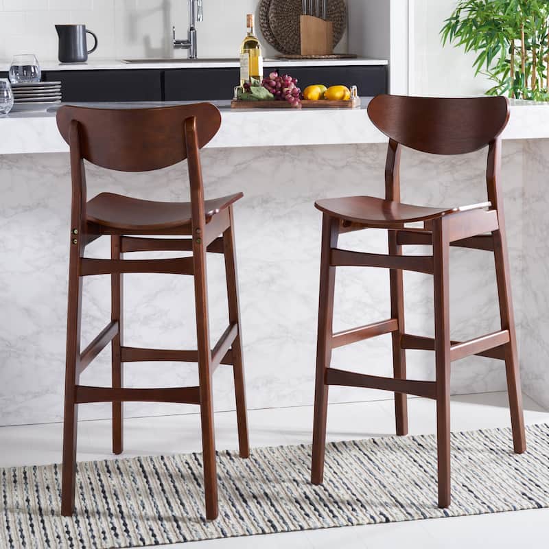 SAFAVIEH Petra Bar Stool - 17" W x 23" D x 42" H - 17Wx23Dx42H