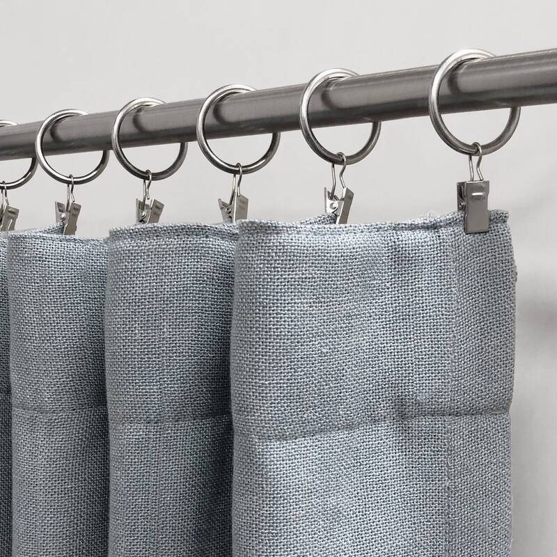 Lumi 1-1/4 in. Clip Rings For 3/4 in. Curtain Rods(7-Pack) - 1.25"